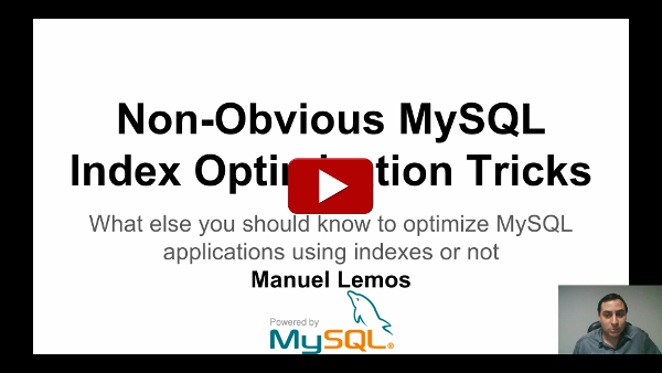 Non Obvious MySQL Index Optimization Tricks part 1